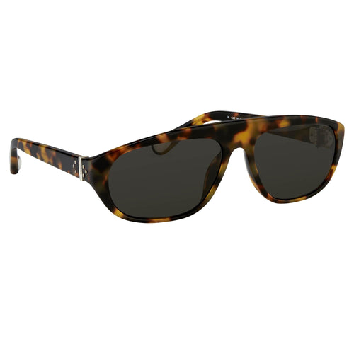 Ann Demeulemeester Men's Sunglasses Flat Top Tortoise Shell and Grey