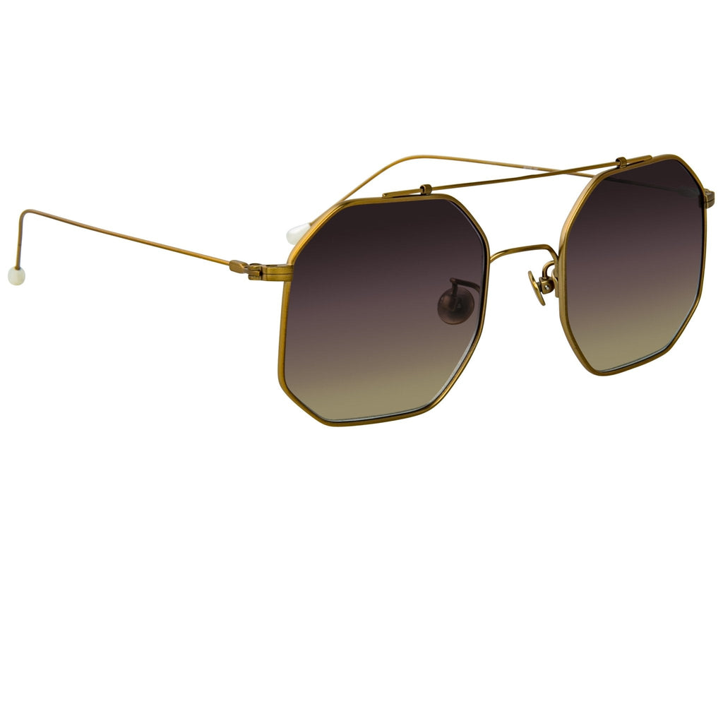 Ann Demeulemeester Sunglasses Square Bronze and Grey