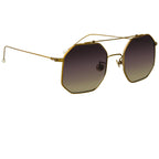 Ann Demeulemeester Sunglasses Square Bronze and Grey