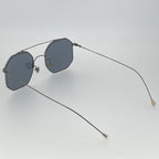 Ann Demeulemeester Sunglasses Square Brushed Gun metal and Grey