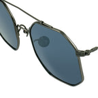Ann Demeulemeester Sunglasses Square Brushed Gun metal and Grey
