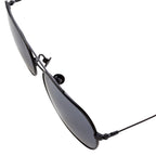 Ann Demeulemeester Men's Sunglasses Matte Black and Silver