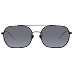 Ann Demeulemeester Men's Sunglasses Matte Black and Silver