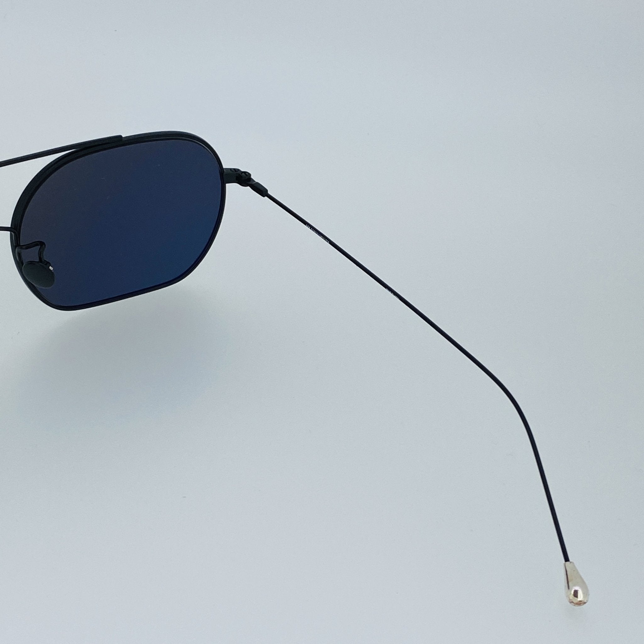 Ann Demeulemeester Men's Sunglasses Matte Black and Silver