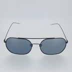 Ann Demeulemeester Men's Sunglasses Matte Black and Silver