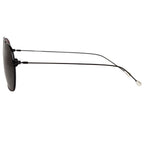 Ann Demeulemeester Sunglasses Shiny Black and Grey