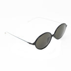 Ann Demeulemeester Sunglasses Oval Silver Black and Grey