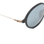 Ann Demeulemeester Sunglasses Oval Black and Grey Mirror