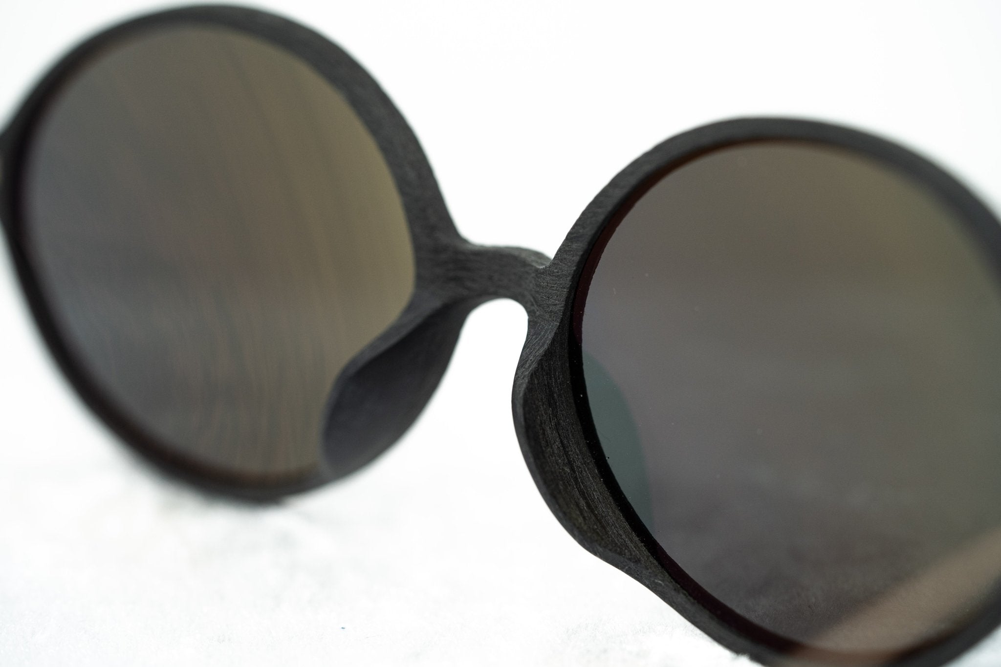 Ann Demeulemeester Sunglasses Oval Black and Grey Mirror