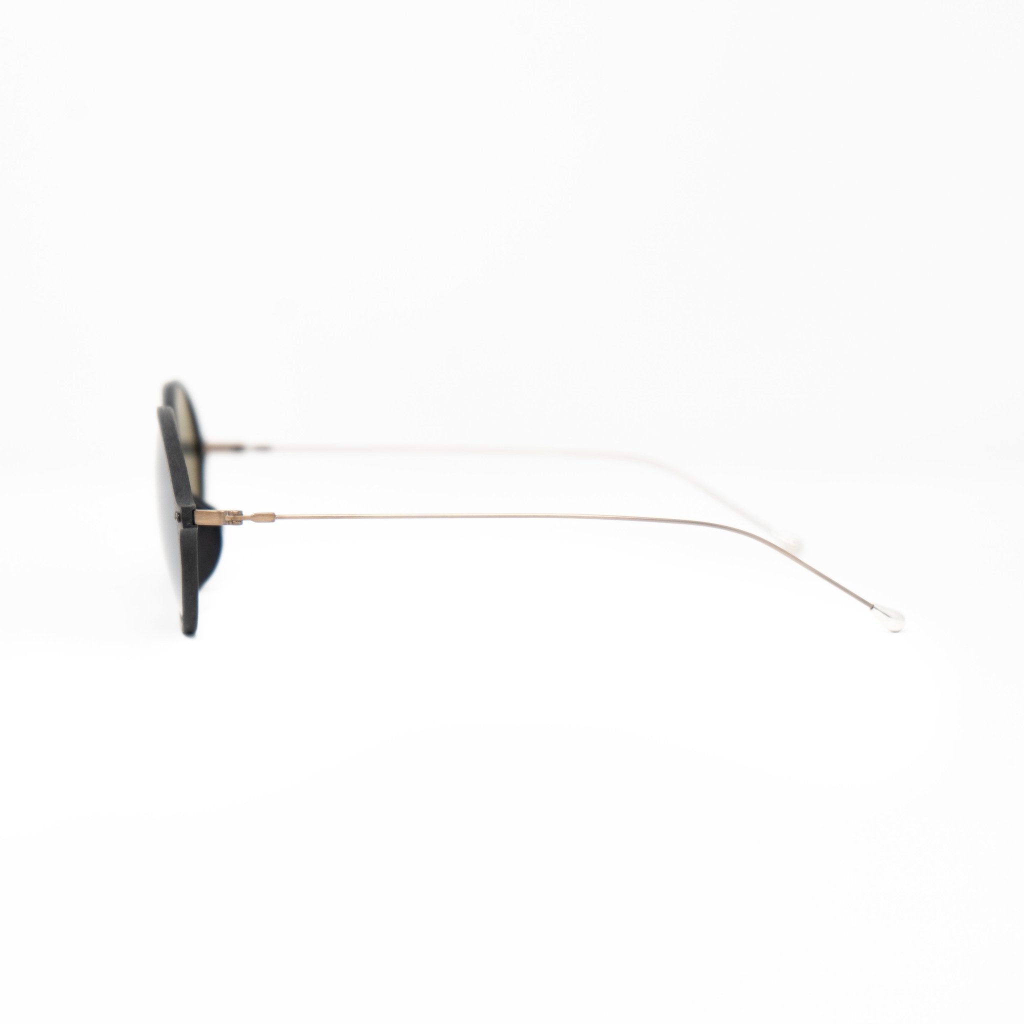 Ann Demeulemeester Sunglasses Oval Black and Grey Mirror