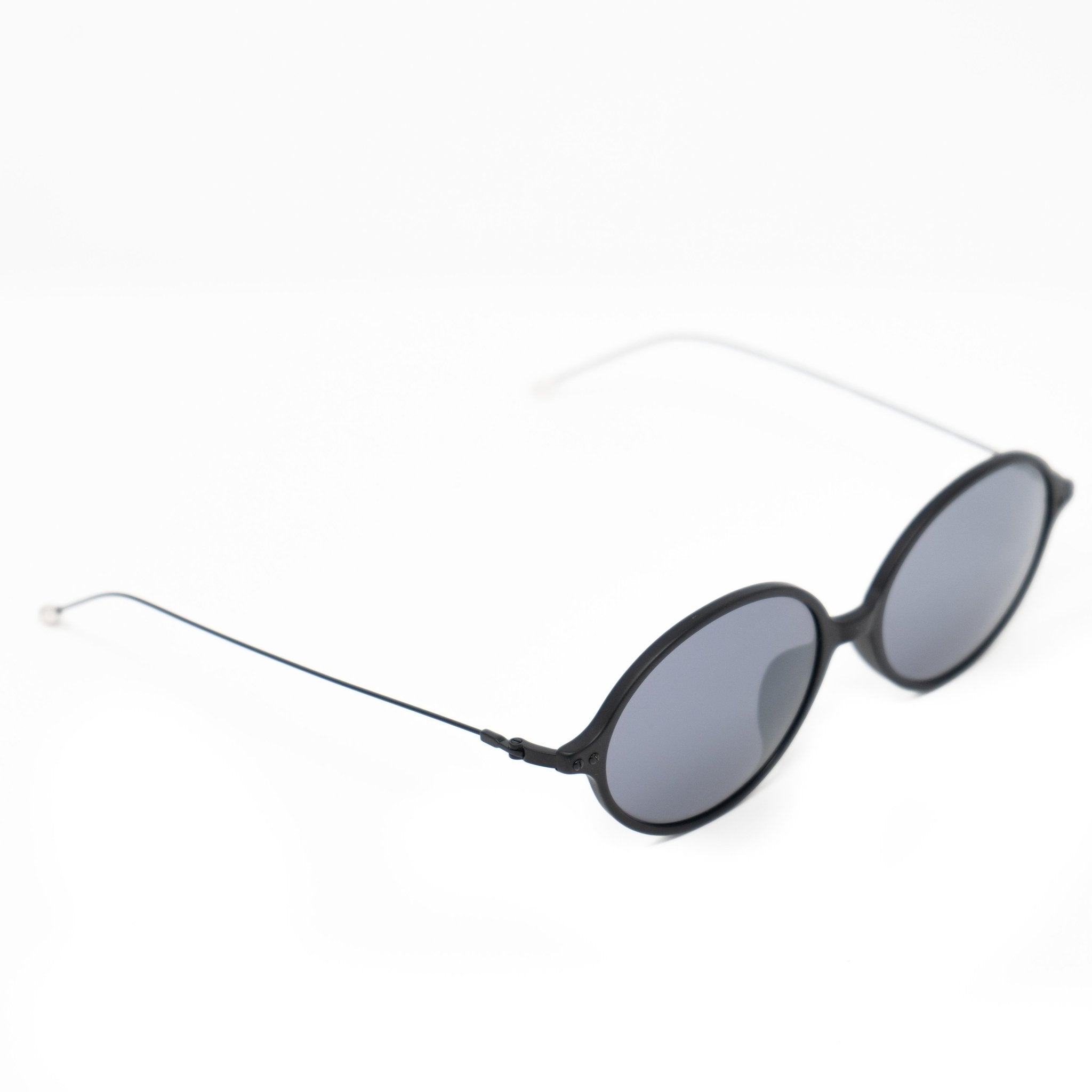 Ann Demeulemeester Sunglasses Oval Matte Black and Grey