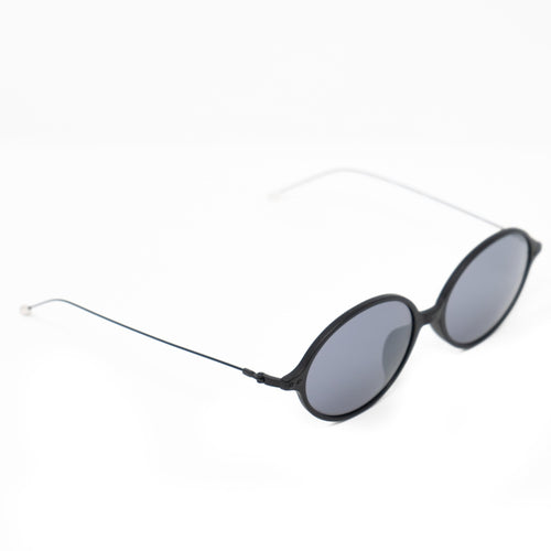Ann Demeulemeester Sunglasses Oval Matte Black and Grey
