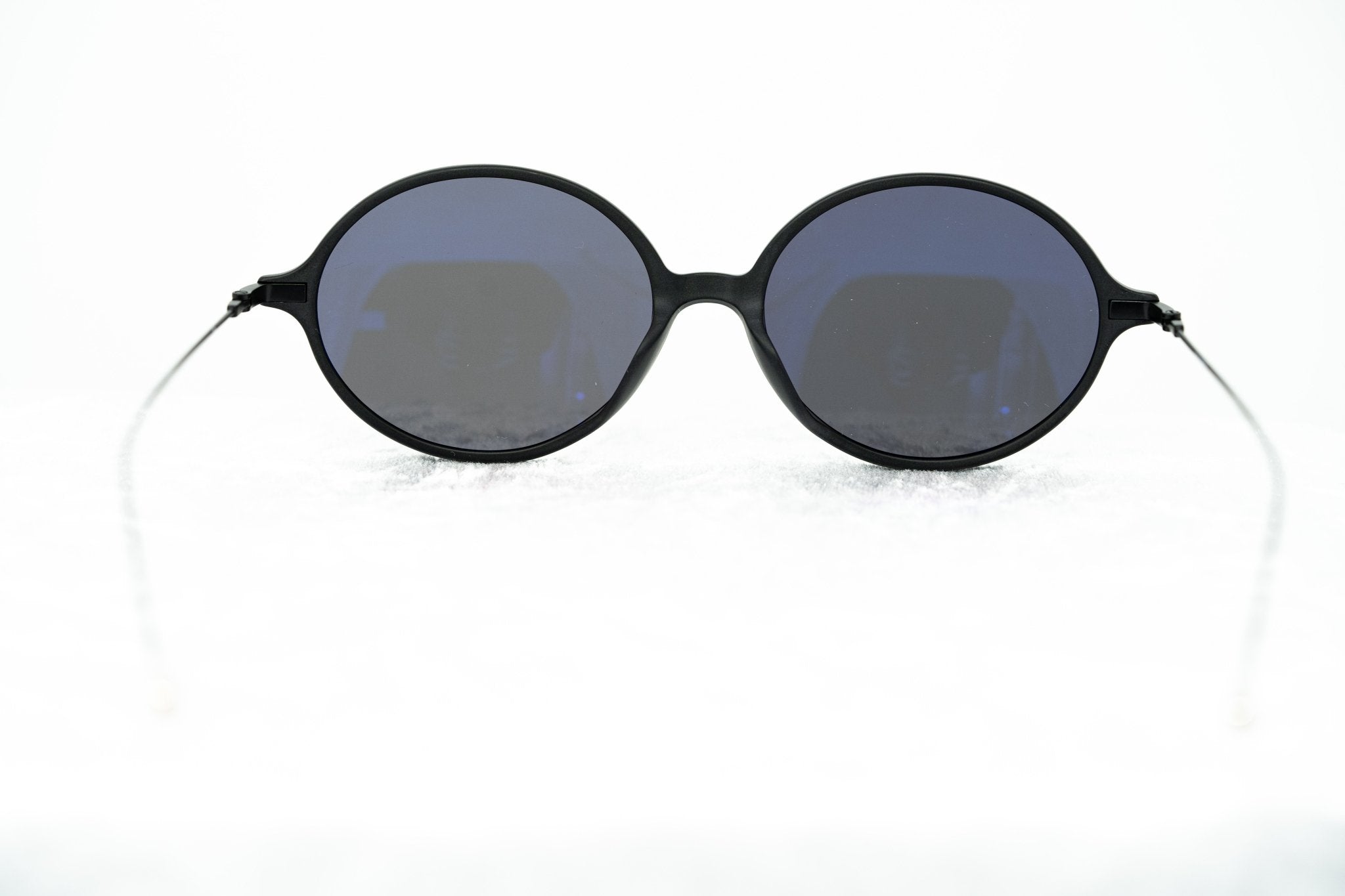 Ann Demeulemeester Sunglasses Oval Matte Black and Grey