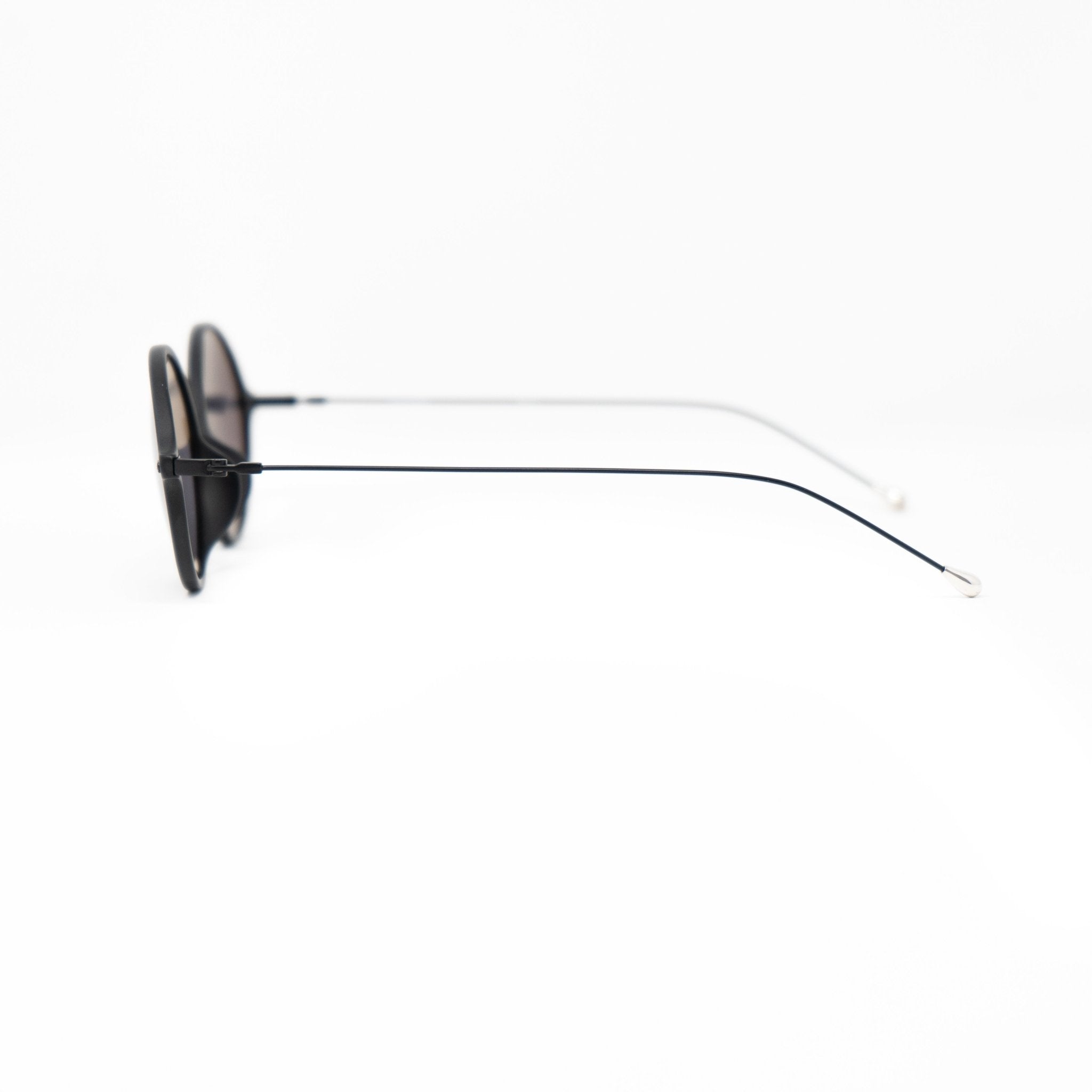Ann Demeulemeester Sunglasses Oval Matte Black and Grey
