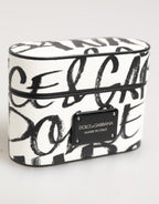 Dolce & Gabbana  Leather Monogram Print Logo Holder Airpods Case