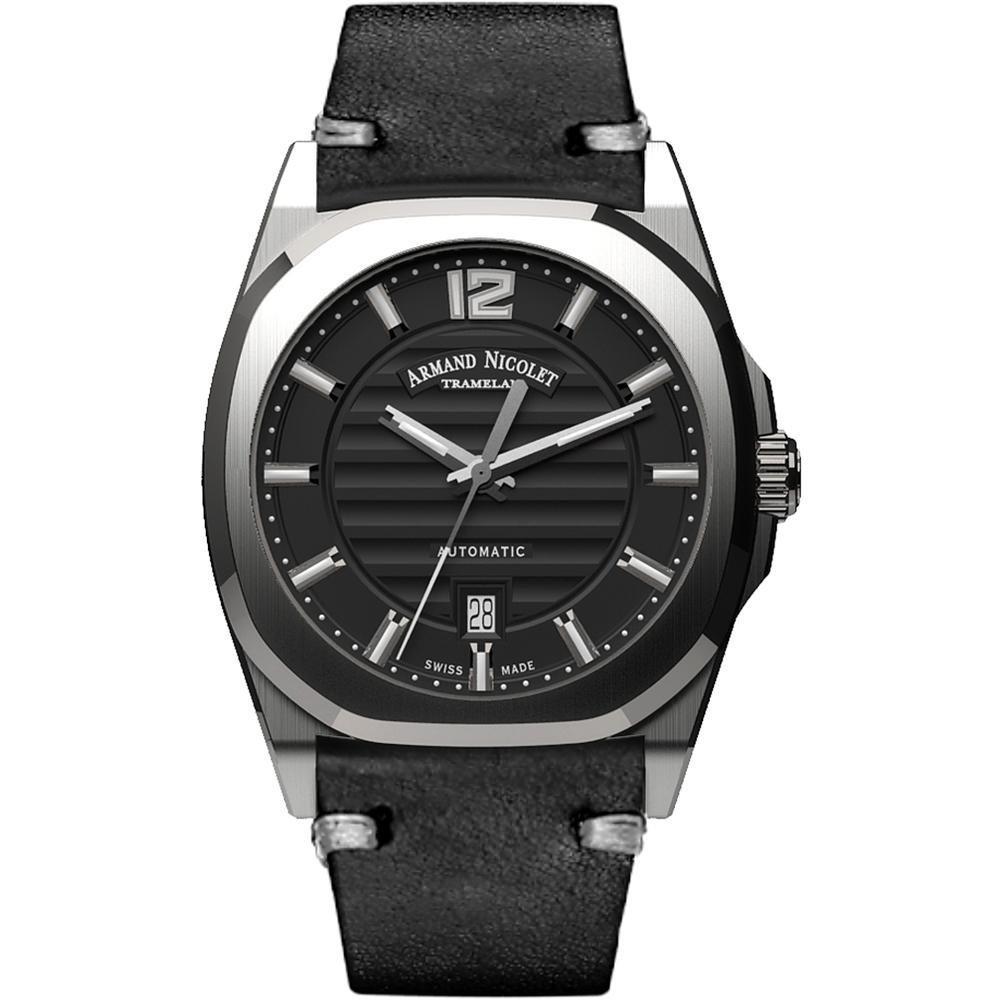 Armand Nicolet Men's Watch J09-3 Black Leather