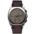 Armand Nicolet Men's Chronograph Watch J09-3 Brown Leather Grey