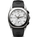 Armand Nicolet Men's Chronograph Watch J09-3 Black Rubber White