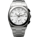 Armand Nicolet Men's Chronograph Watch J09-3 Stainless Steel White