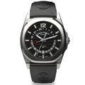 Armand Nicolet Men's GMT Watch J09-3 Black Rubber