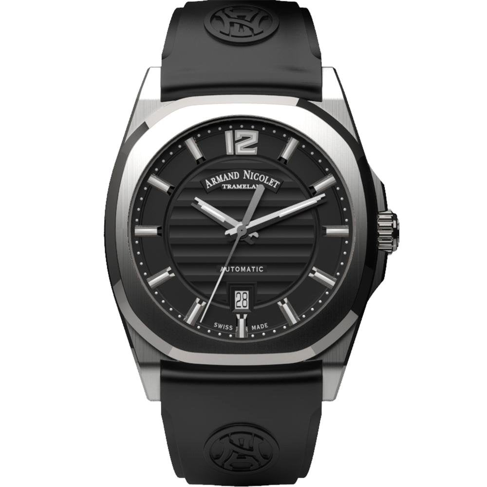 Armand Nicolet Men's Watch J09-3 Black Rubber