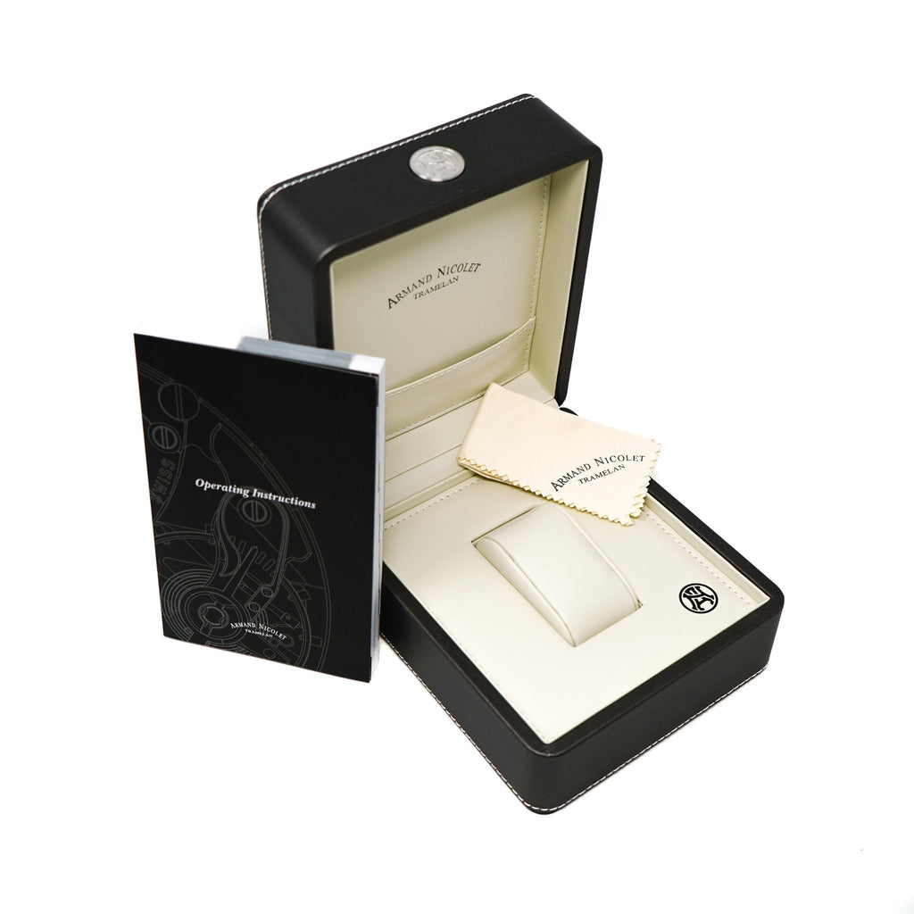 Armand Nicolet JS9-41 GMT Black 41MM Stainless Steel