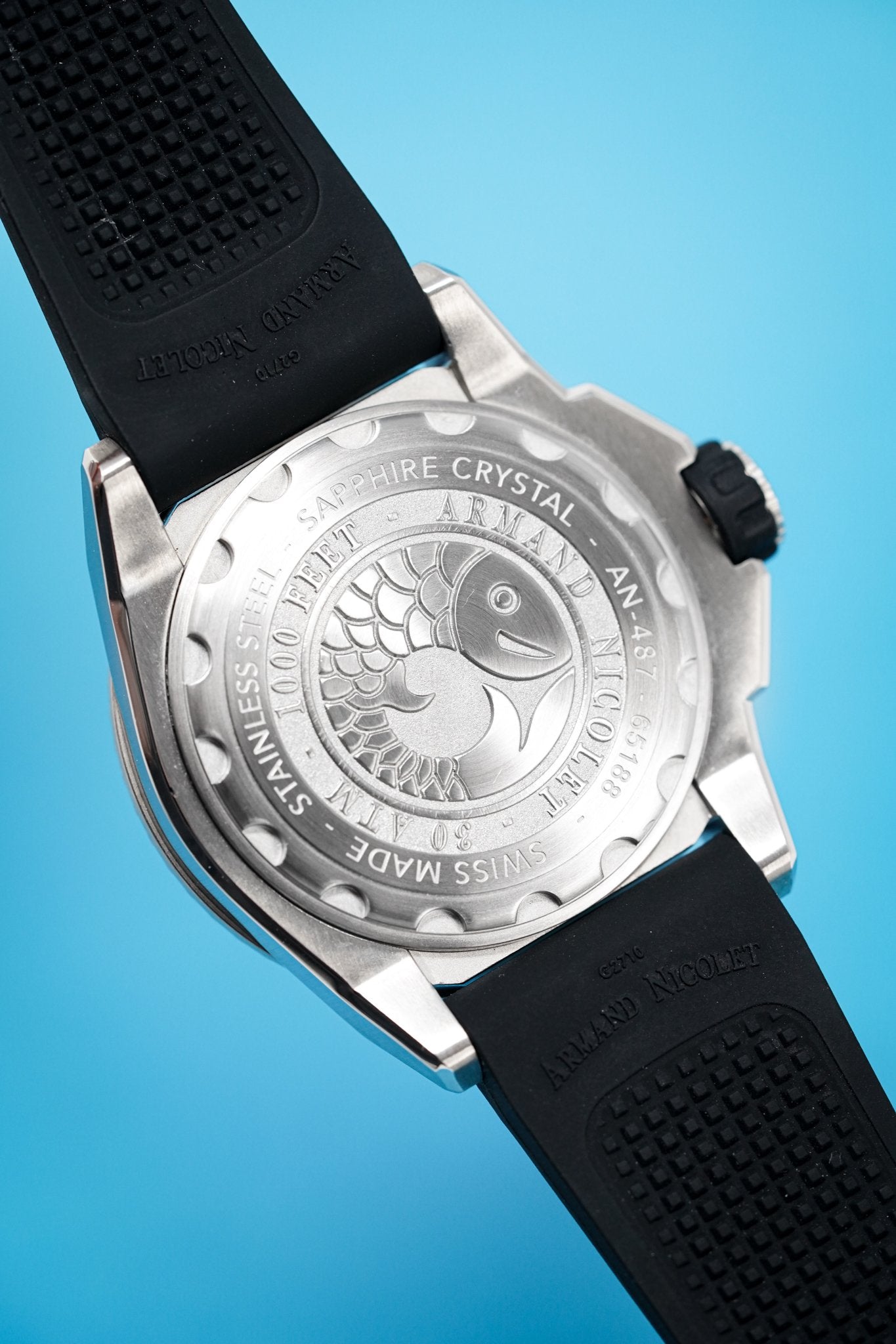 Armand Nicolet JS9-41 GMT Black 41MM Stainless Steel