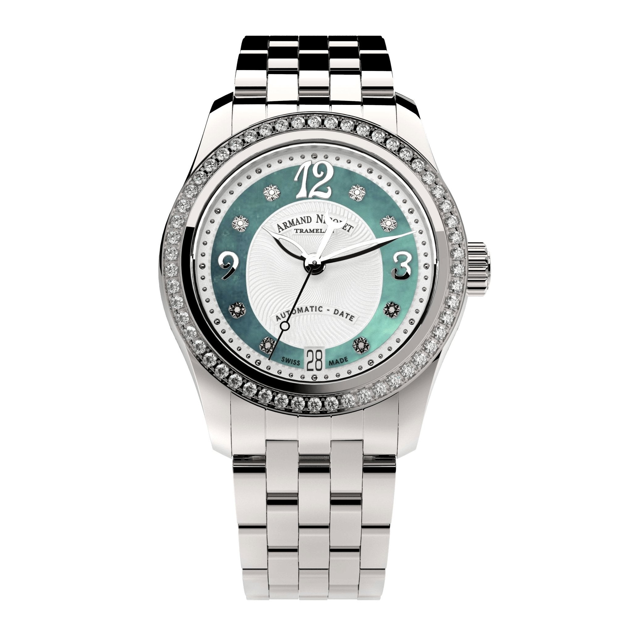 Armand Nicolet Ladies Watch M03-3 Diamond Green