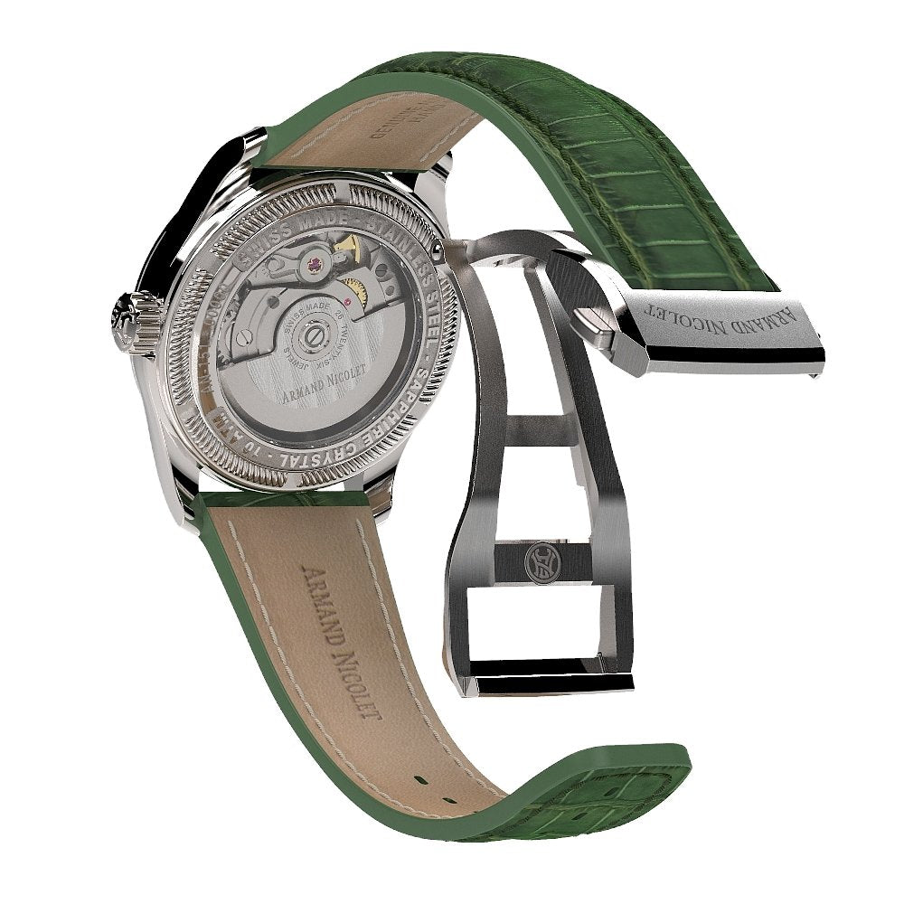 Armand Nicolet Ladies Watch M03-3 Green Leather