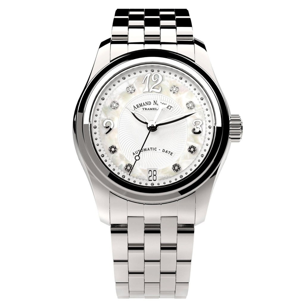 Armand Nicolet Ladies Watch M03-3 Stainless Steel White