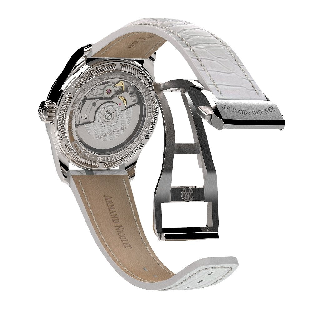 Armand Nicolet Ladies Watch M03-3 White Leather