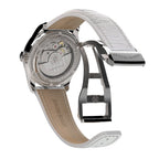 Armand Nicolet Ladies Watch M03-3 White Leather Diamond