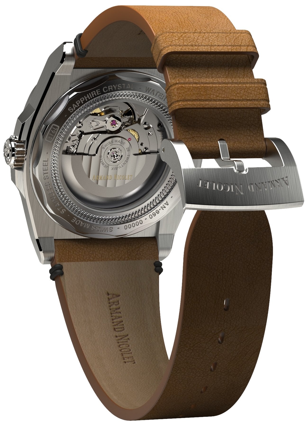 Armand Nicolet Men's Watch J09-3 Blue Leather