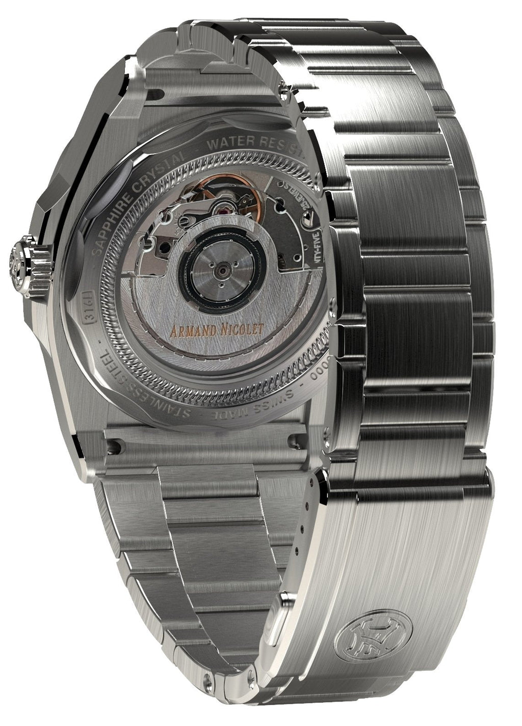 Armand Nicolet Men's Watch J09-3 Stainless Steel Grey