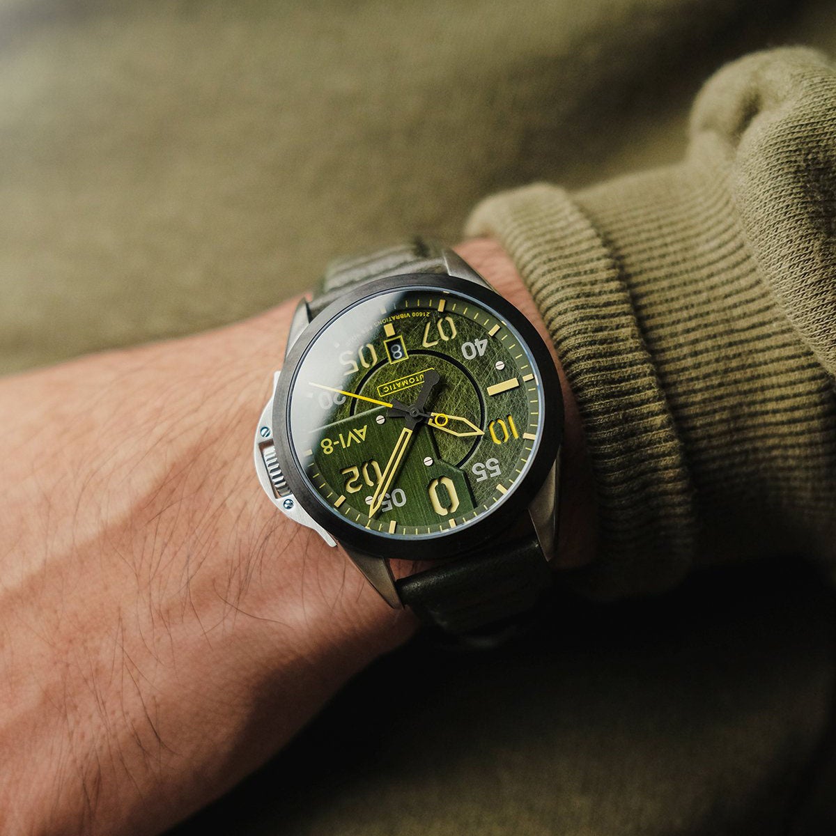 AVI-8 Hitchcock Automatic Greentree Watch