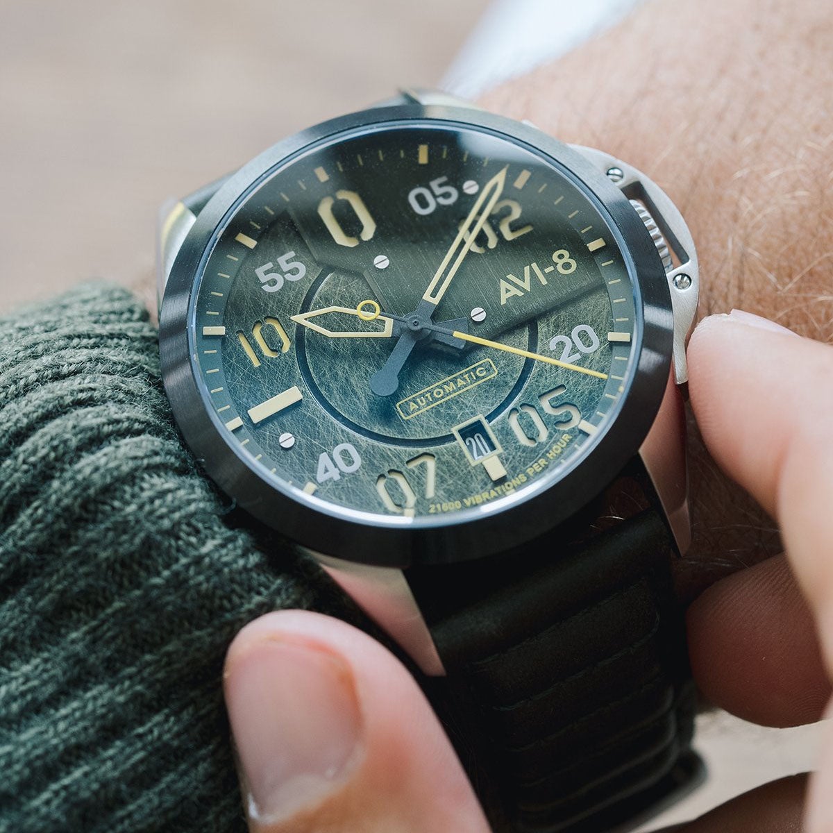 AVI-8 Hitchcock Automatic Greentree Watch