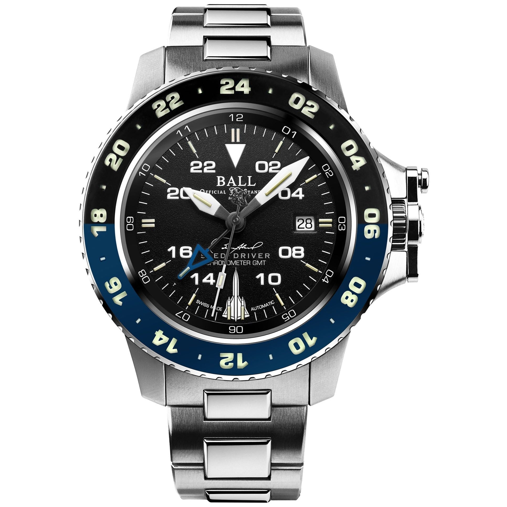 Ball Engineer Hydrocarbon AeroGMT Sled Driver Men's Black Watch