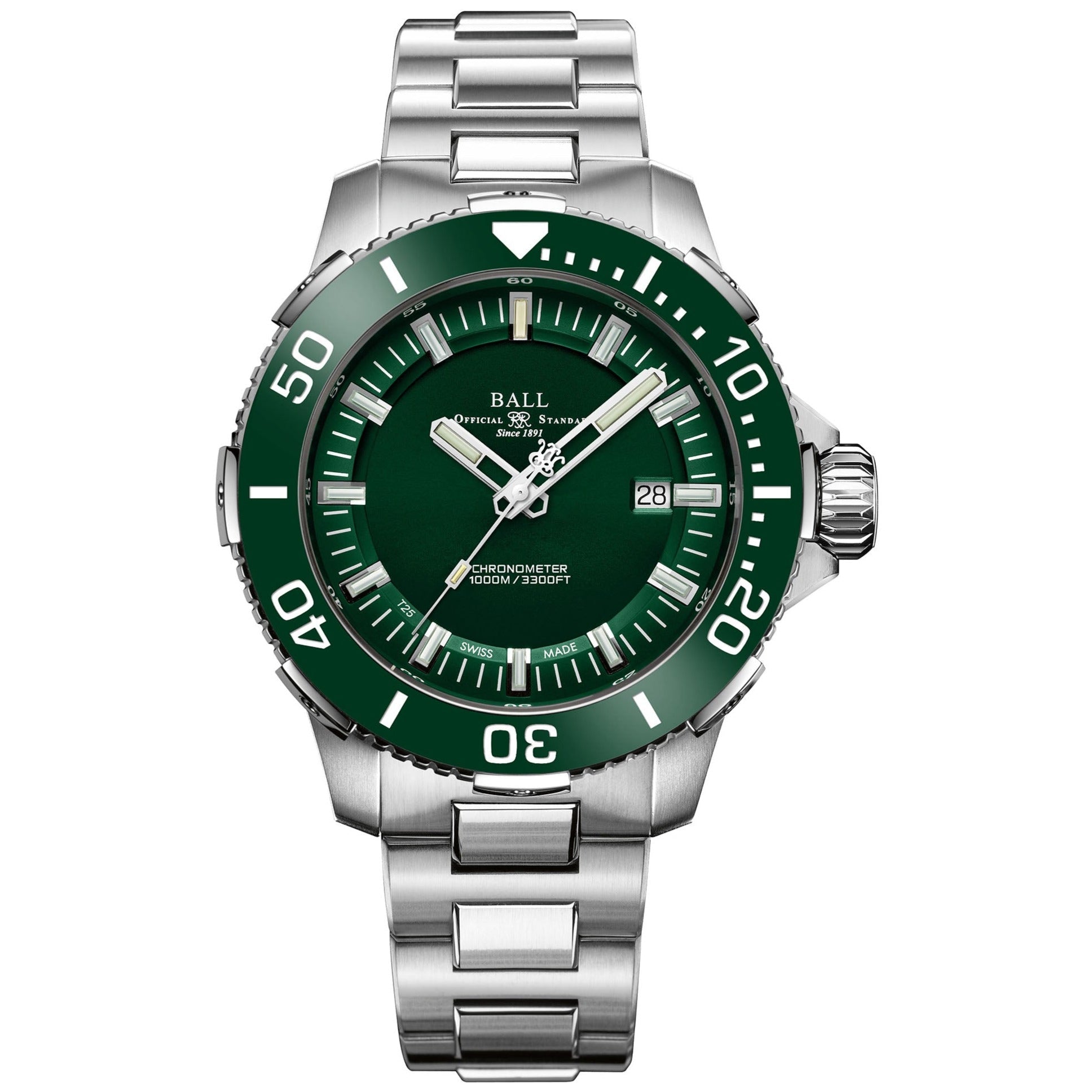 Ball Engineer Hydrocarbon Deep QUEST Ceramic Men's Green Watch