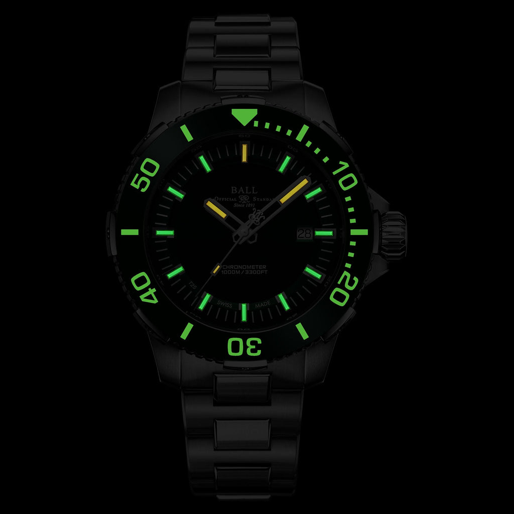 Ball Engineer Hydrocarbon Deep QUEST Ceramic Men's Green Watch