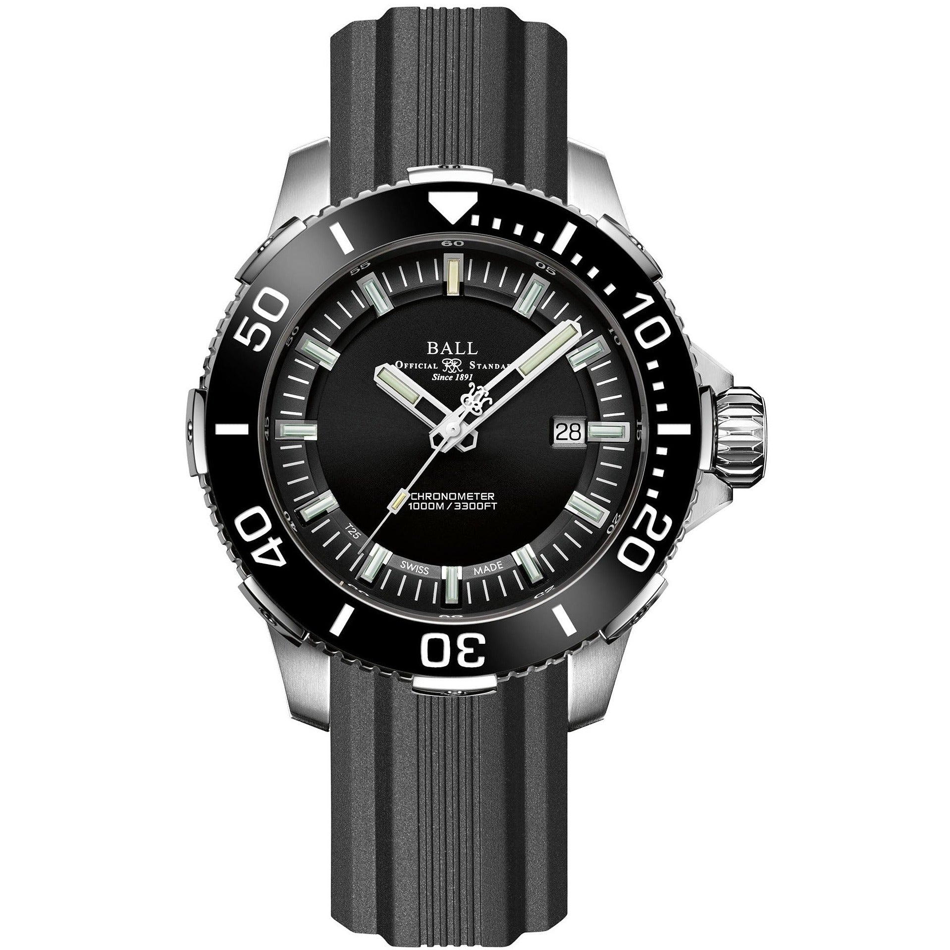 Ball Engineer Hydrocarbon DeepQUEST Ceramic Men's Black Watch