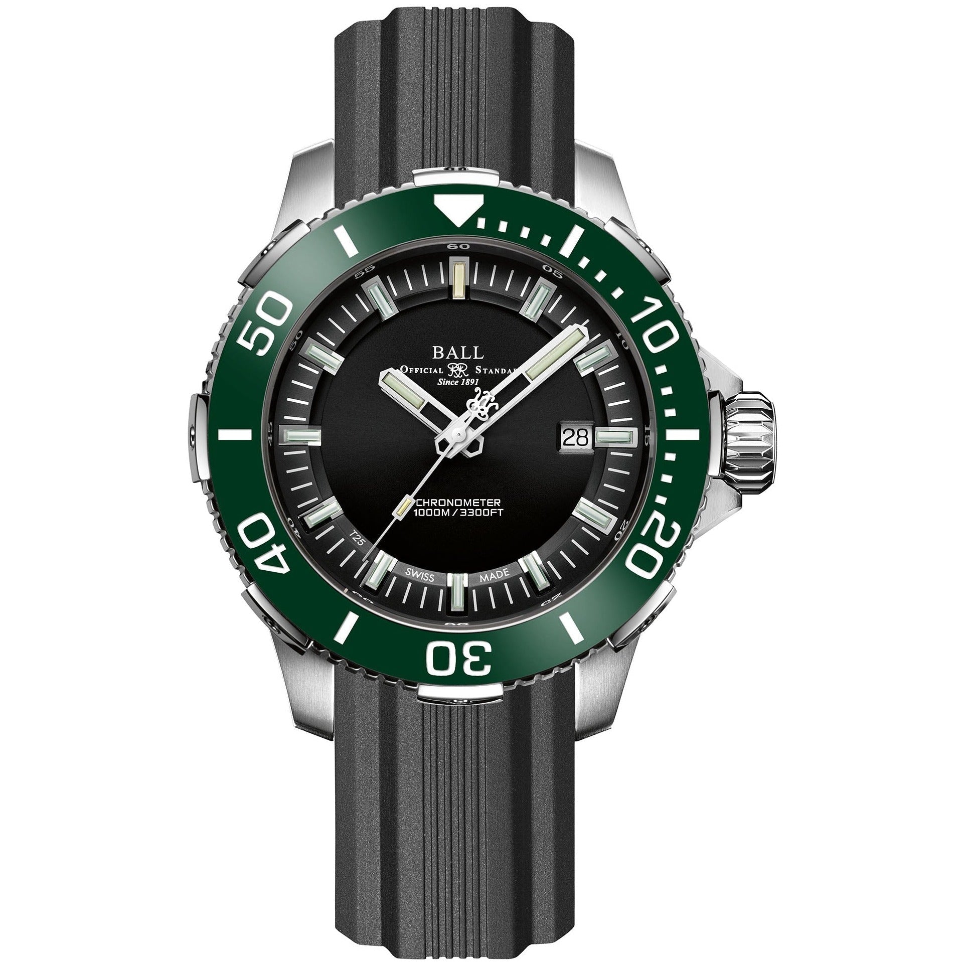 Ball Engineer Hydrocarbon DeepQUEST Ceramic Men's Black Watch