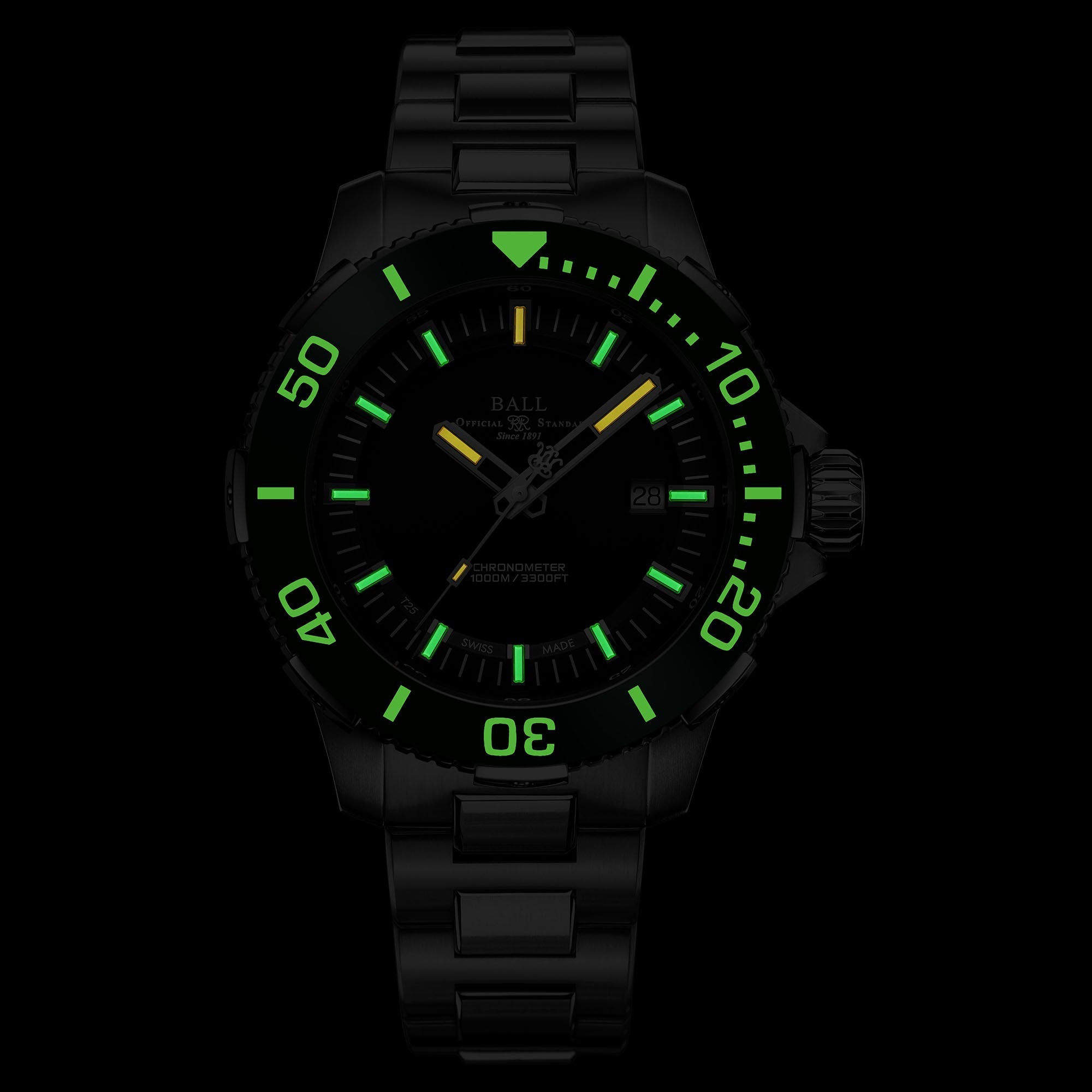 Ball Engineer Hydrocarbon DeepQUEST Ceramic Men's Black Watch