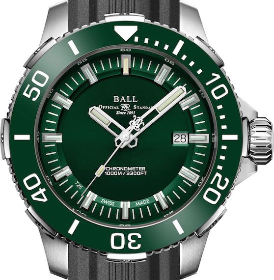 Ball Engineer Hydrocarbon DeepQUEST Ceramic Men's Green Watch