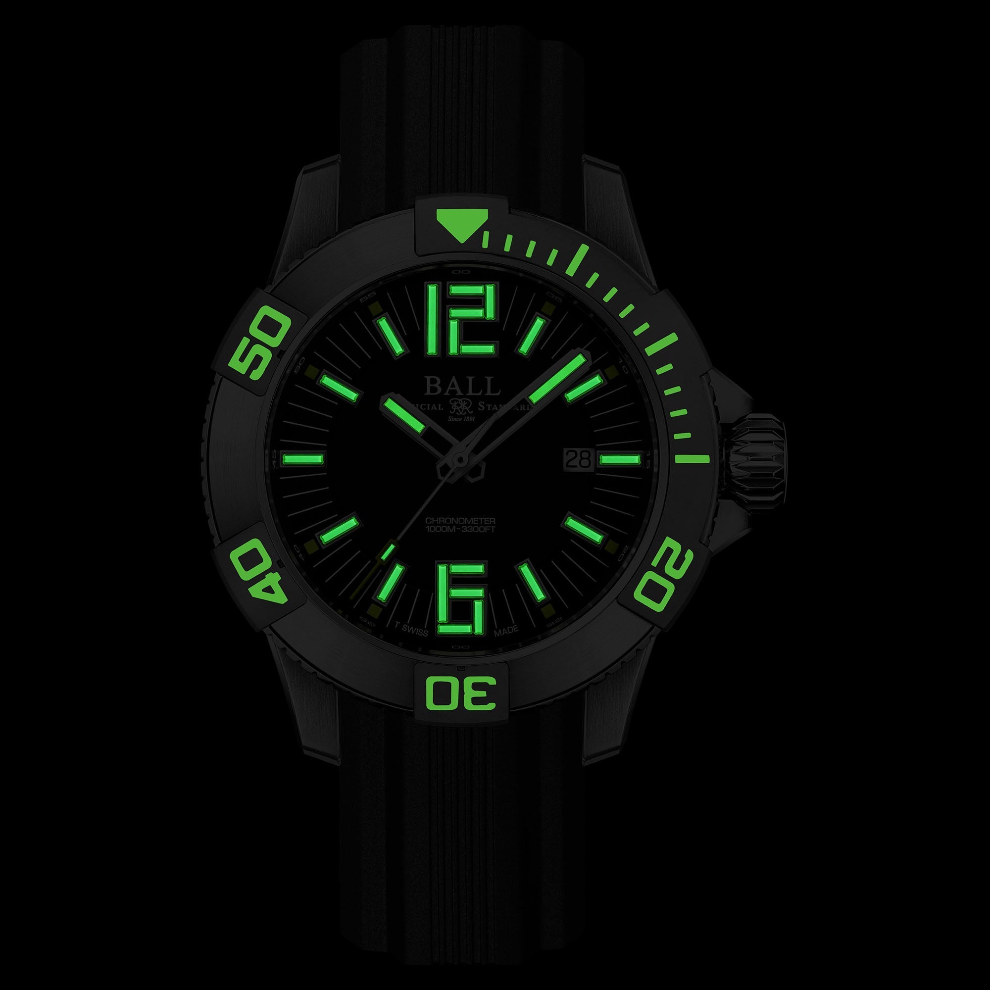 Ball Engineer Hydrocarbon DeepQUEST Men's Black Watch