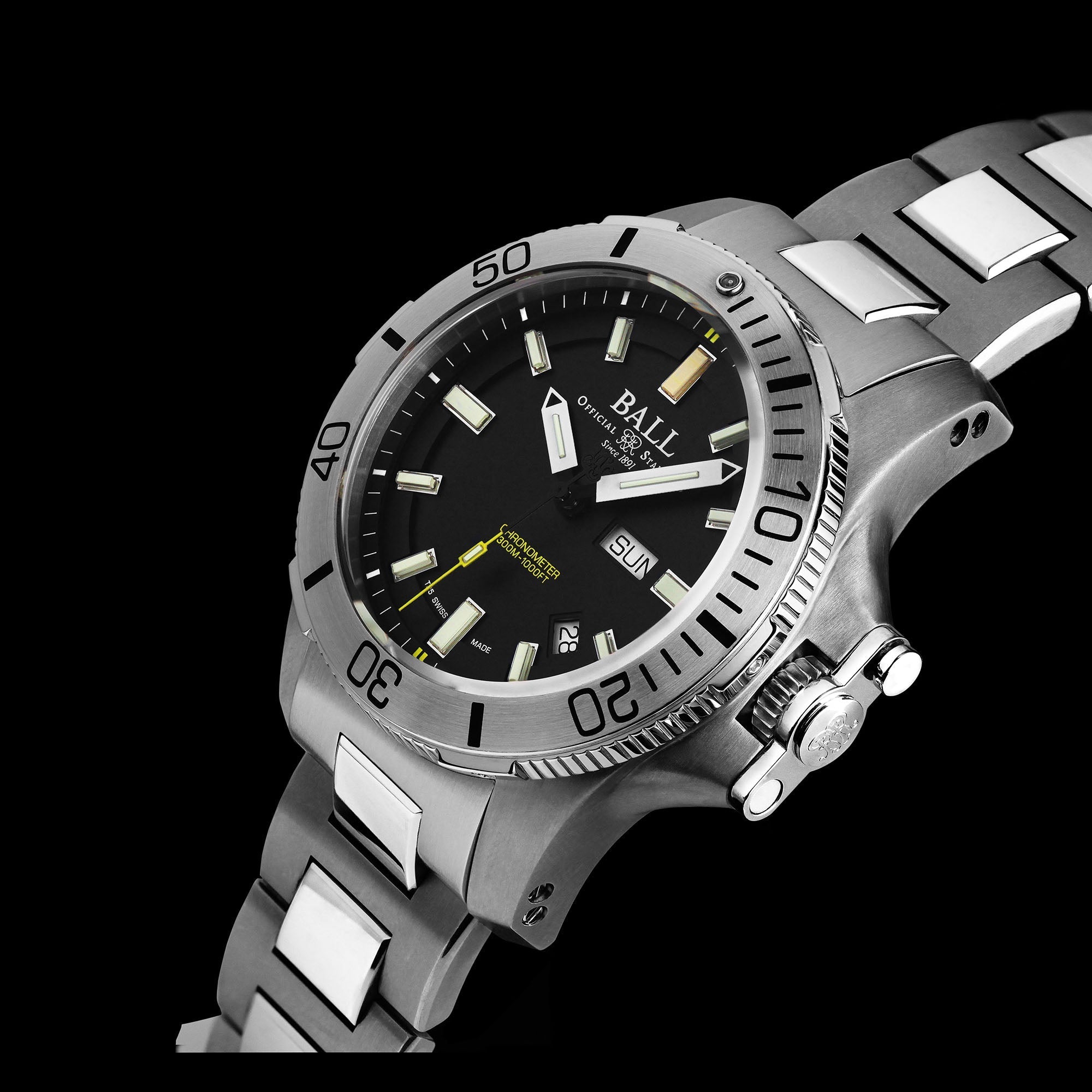 Ball Engineer Hydrocarbon Submarine Warfare Men's Black Watch