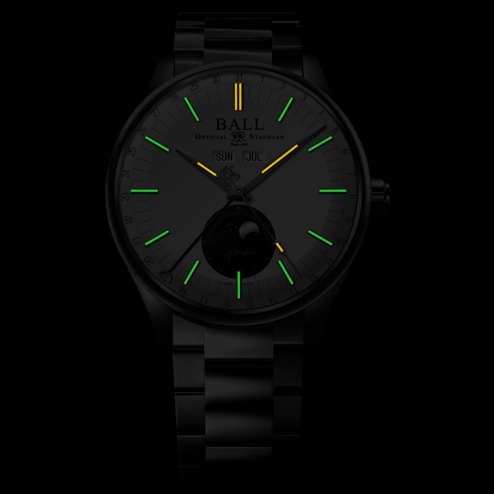 Ball Engineer II Moon Calendar Men's Green Watch