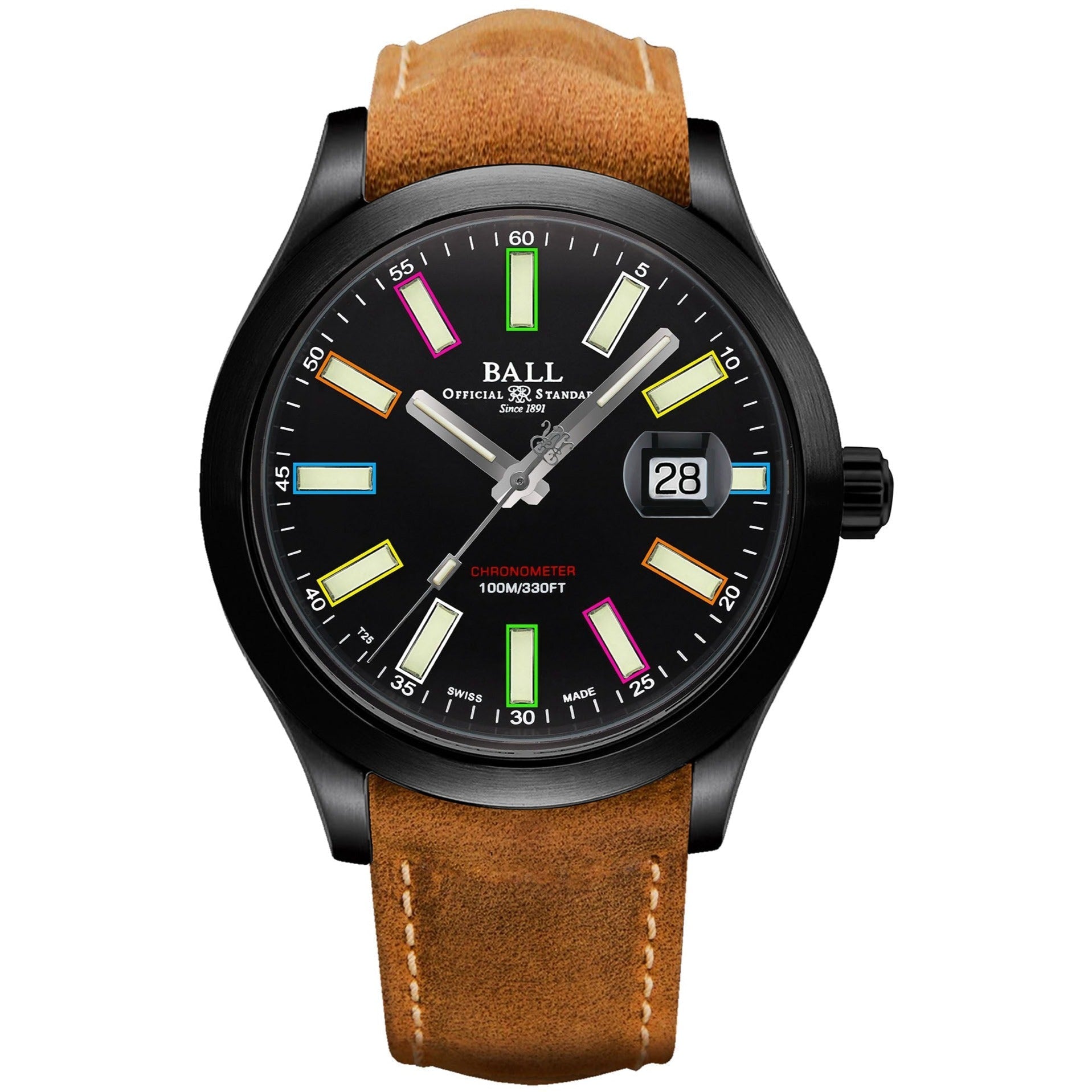 Ball Engineer II Rainbow Men's Black Watch