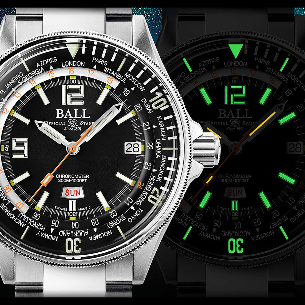 Ball Engineer Master II Diver Worldtime Men's Black Watch