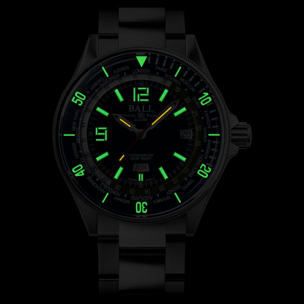 Ball Engineer Master II Diver Worldtime Men's Blue Watch
