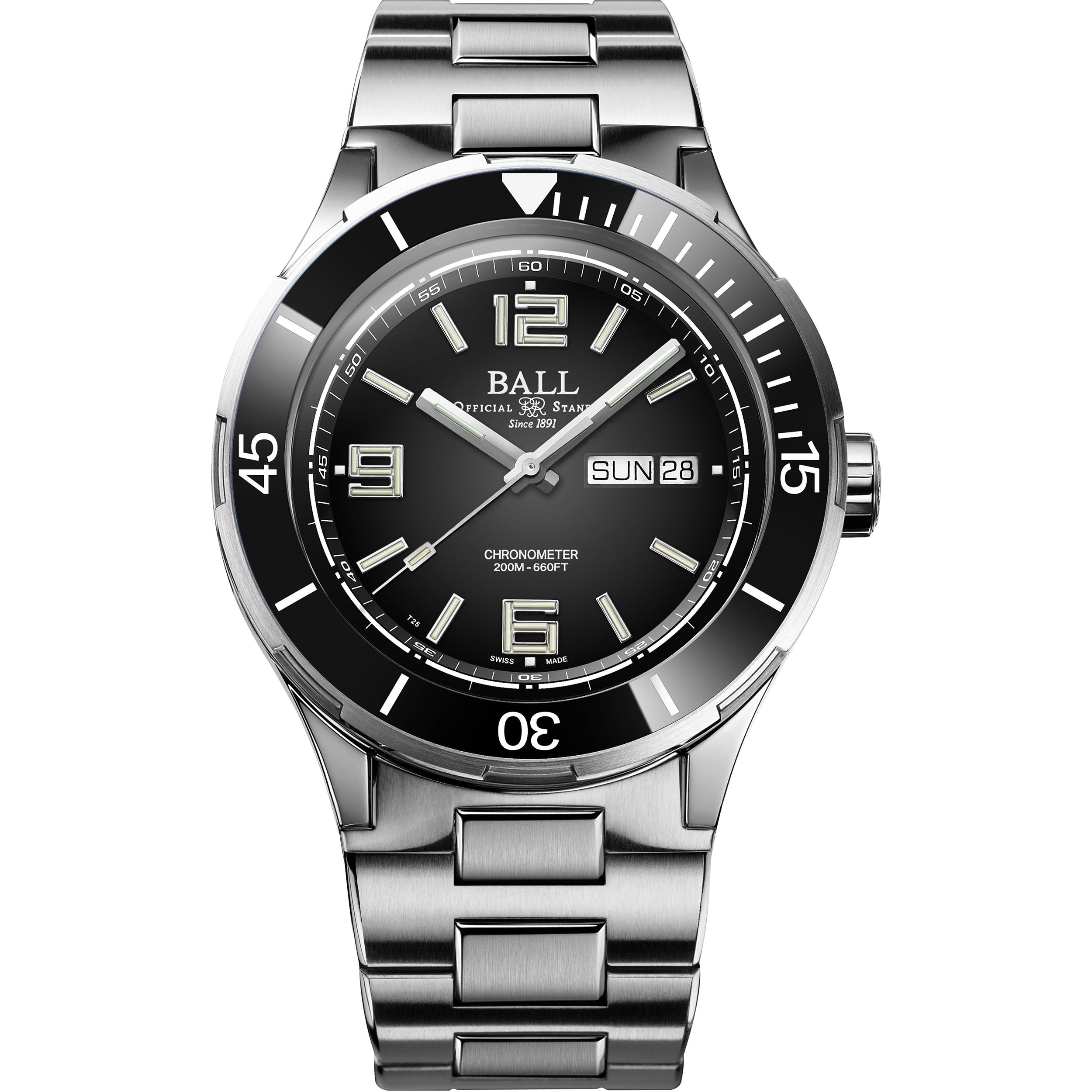 Ball Roadmaster Marine Fume Auto Men's Black Watch